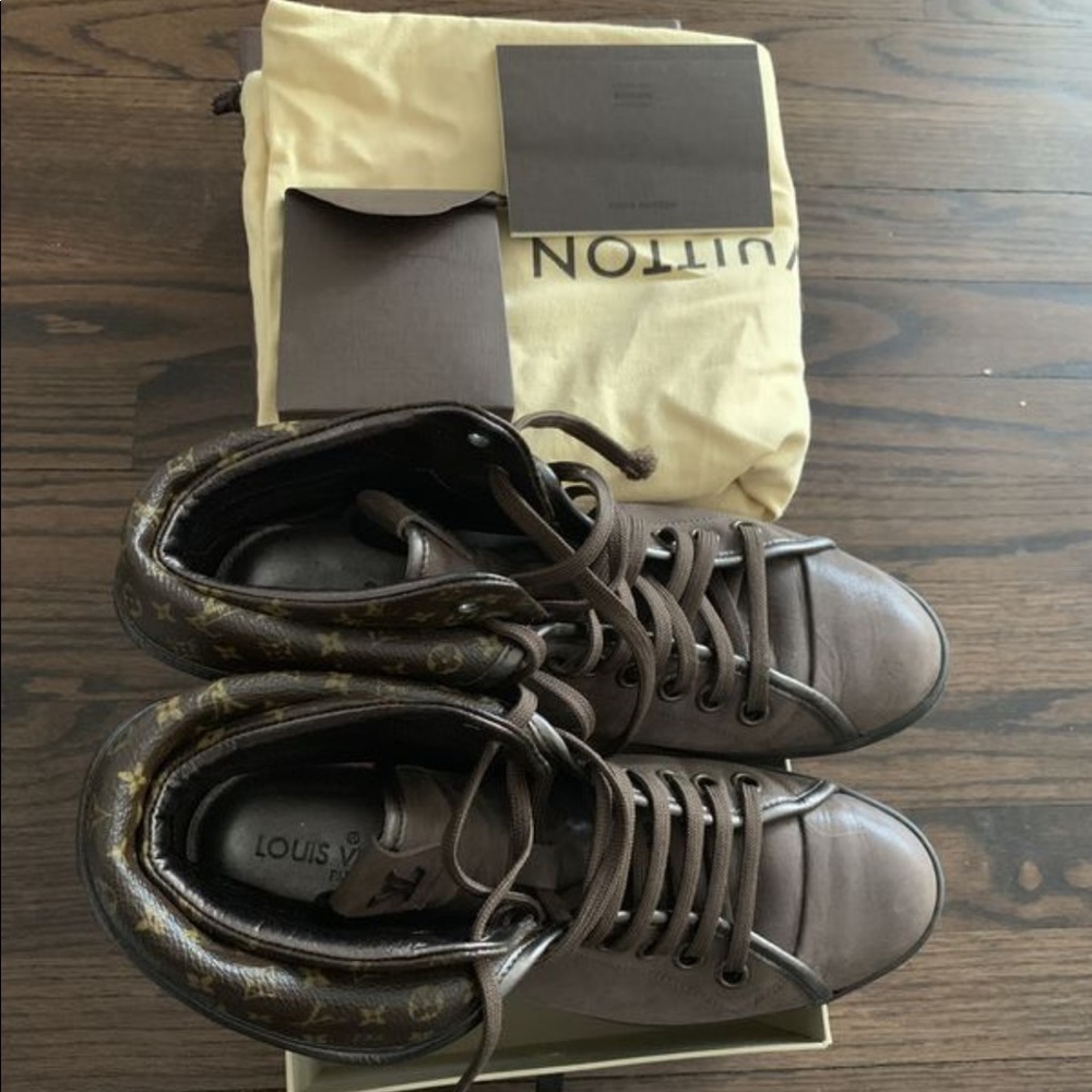 Louis Vuitton brea monogram canvas sneakers